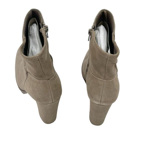 Aldo Leather Upper Tianah Ankle Modern Bootie Block Heel Tan Size 9 NWT - Picture 9 of 9